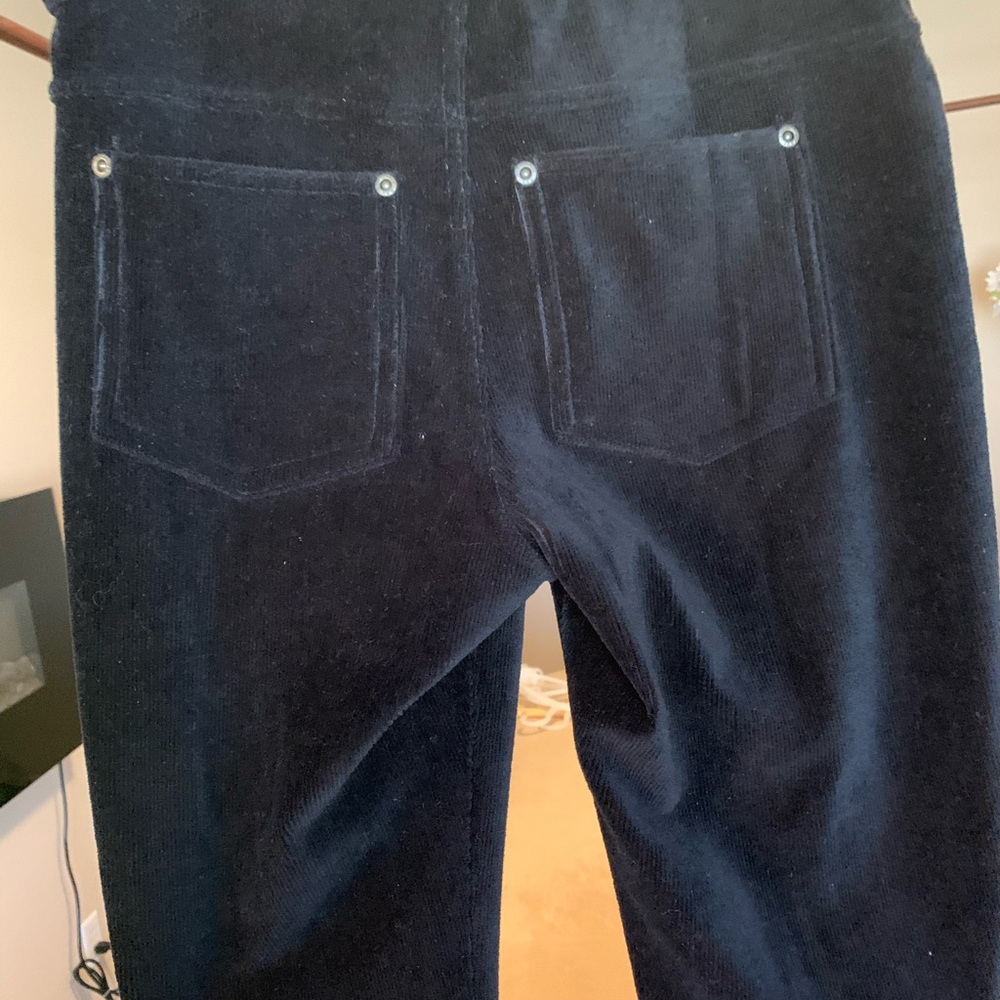 Stretch pants/corduroy look black